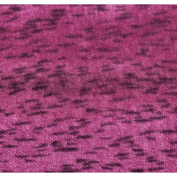 Magenta and Black Cotton Fabric Piece 2/3 Yard x 44 Inch Wide Sewing Quilting - Picture 1 of 2